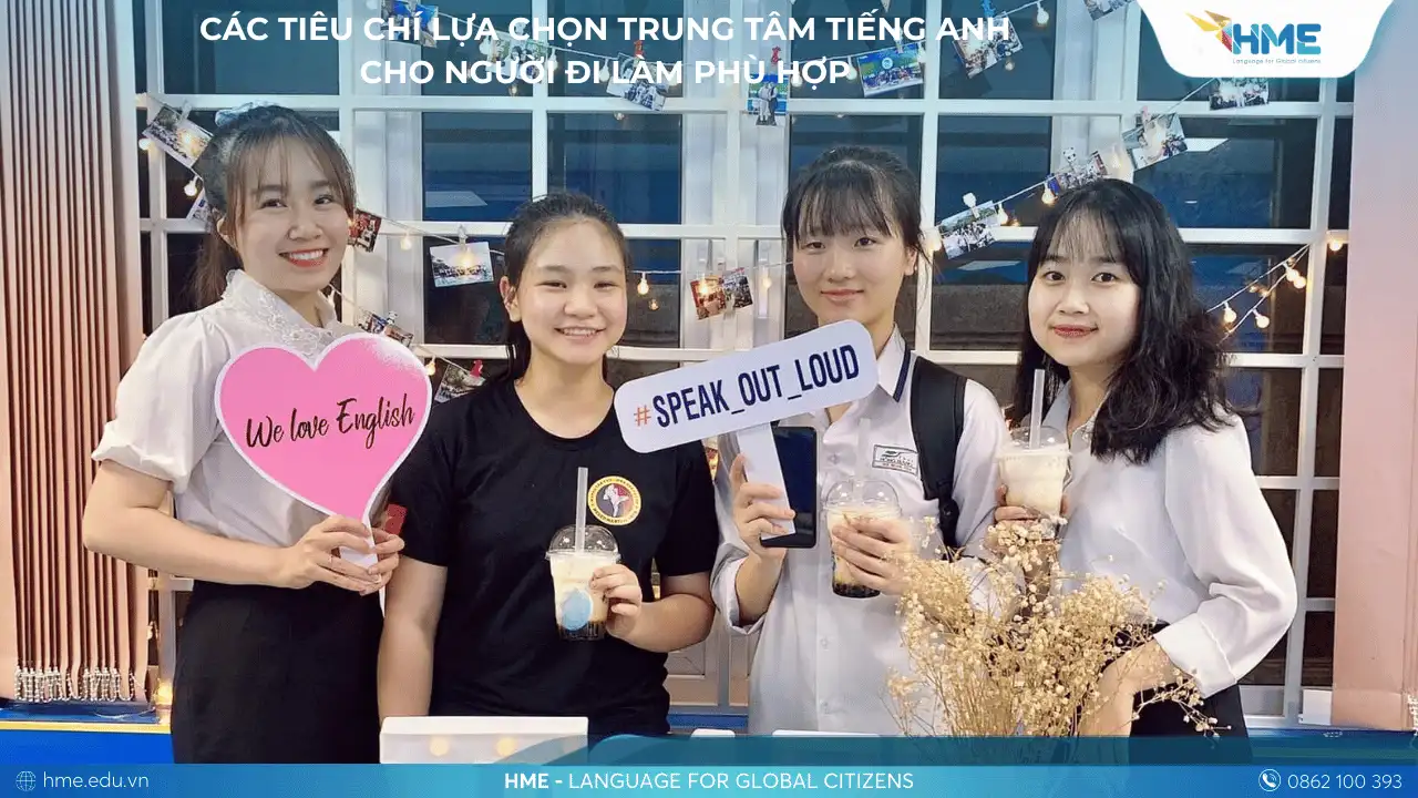 Các Tiêu Chí Lựa Chọn Trung Tâm Tiếng Anh Cho Người Đi Làm Phù Hợp