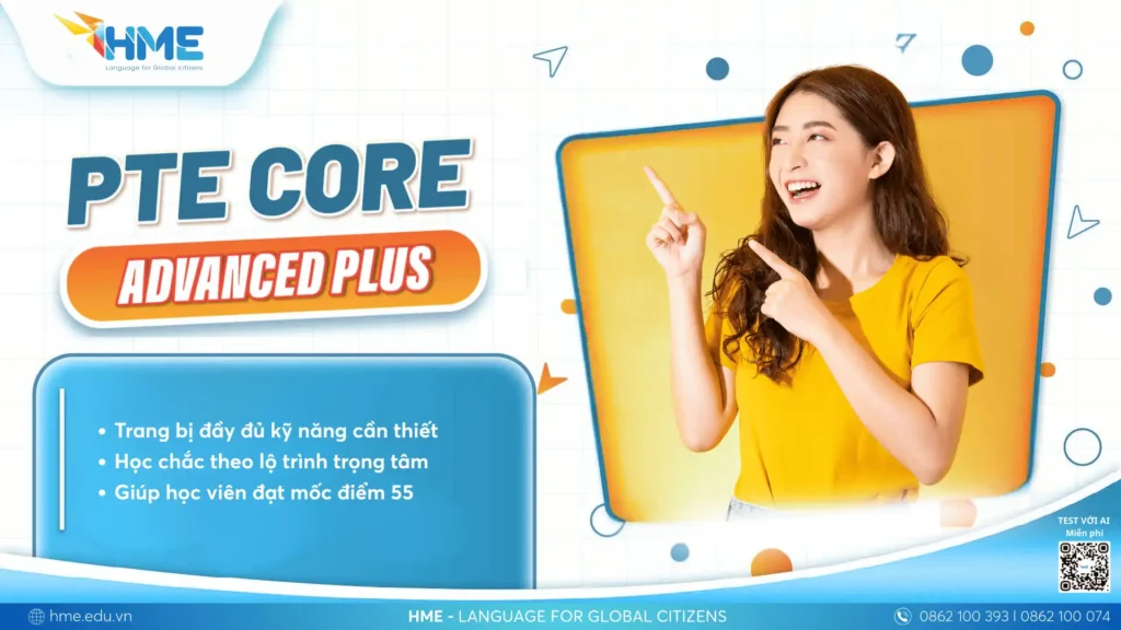 Khóa luyện thi PTE Core - HME
