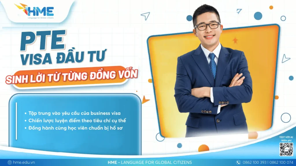Khóa Luyện Thi PTE Visa Đầu Tư
