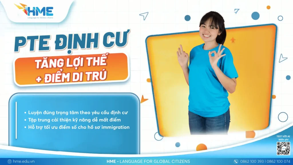 Khóa luyện thì PTE để định cư