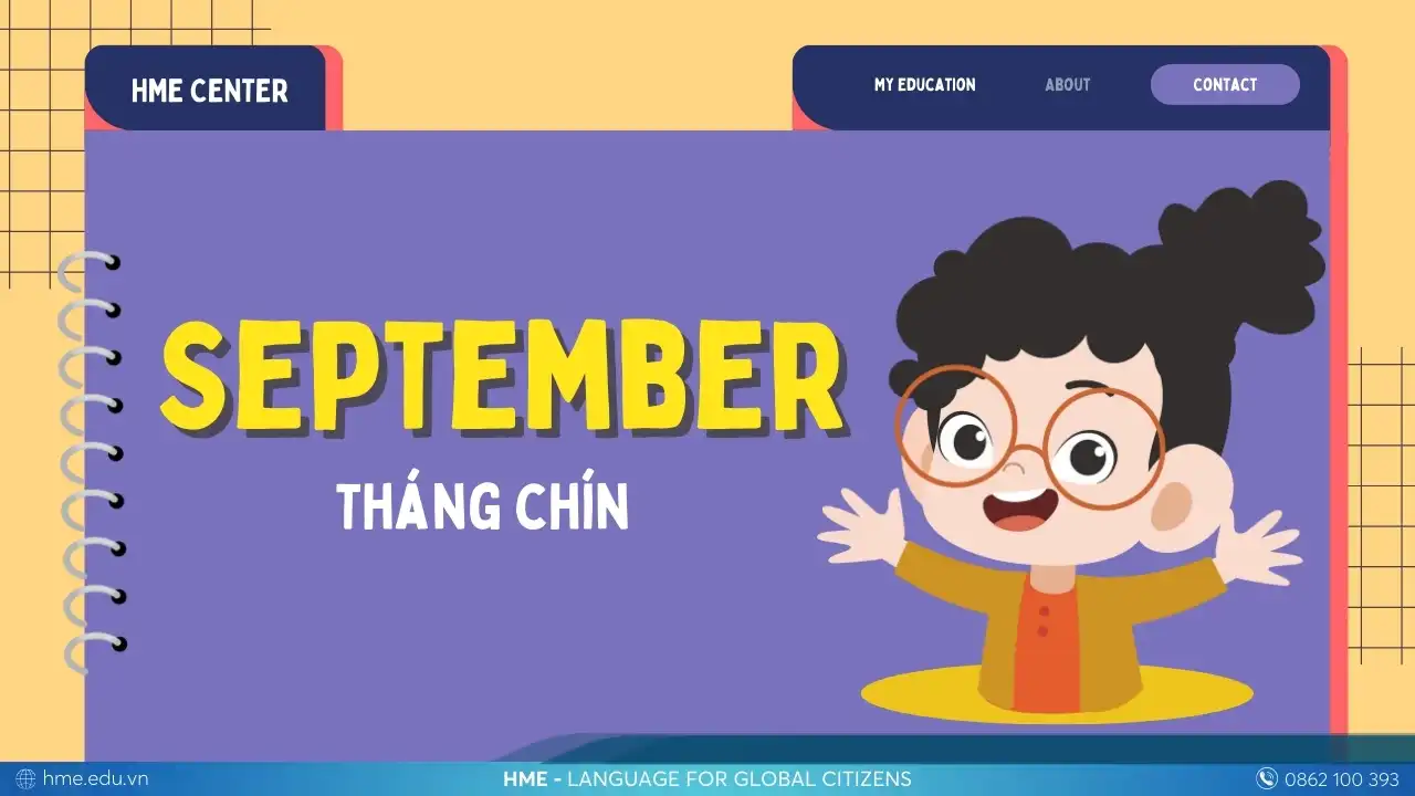 Tháng 9 trong tiếng Anh