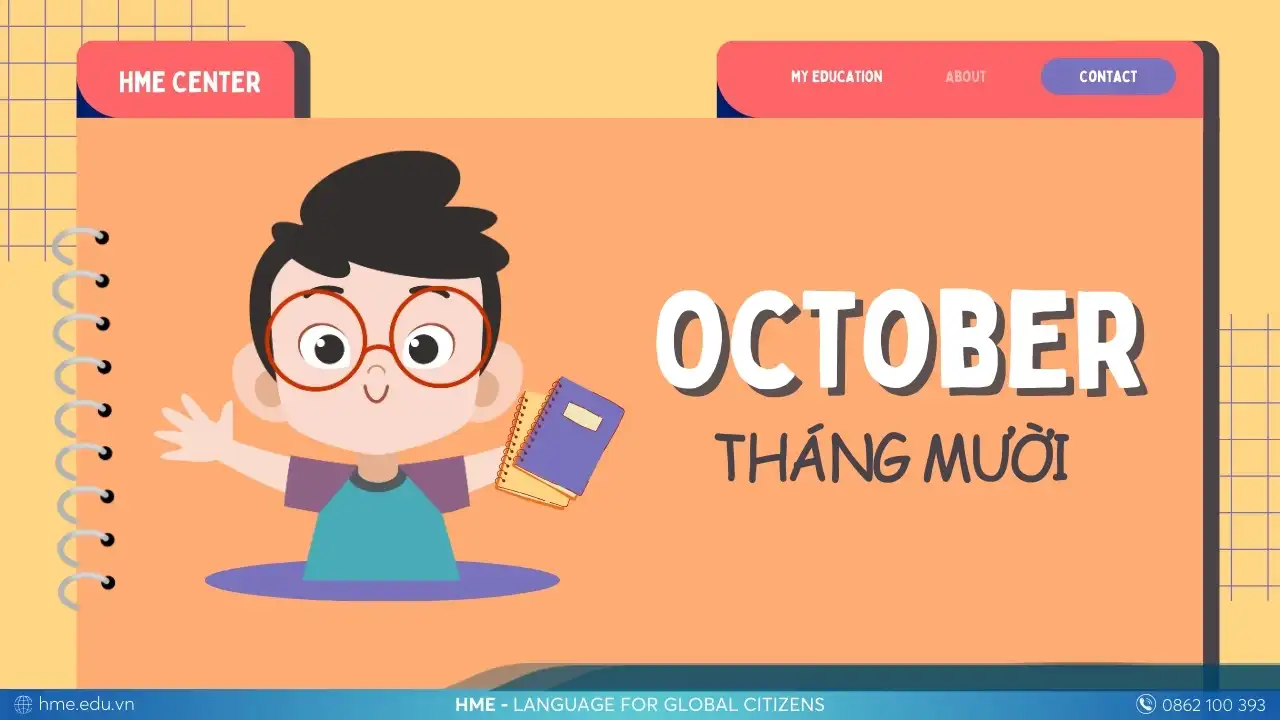 Tháng 10 trong tiếng Anh