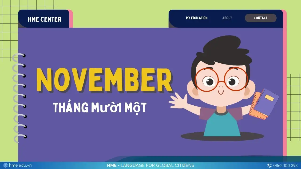 Tháng 11 trong tiếng Anh