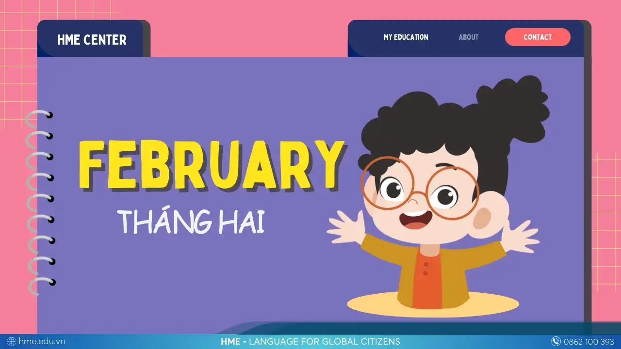 Tháng 2 trong tiếng Anh