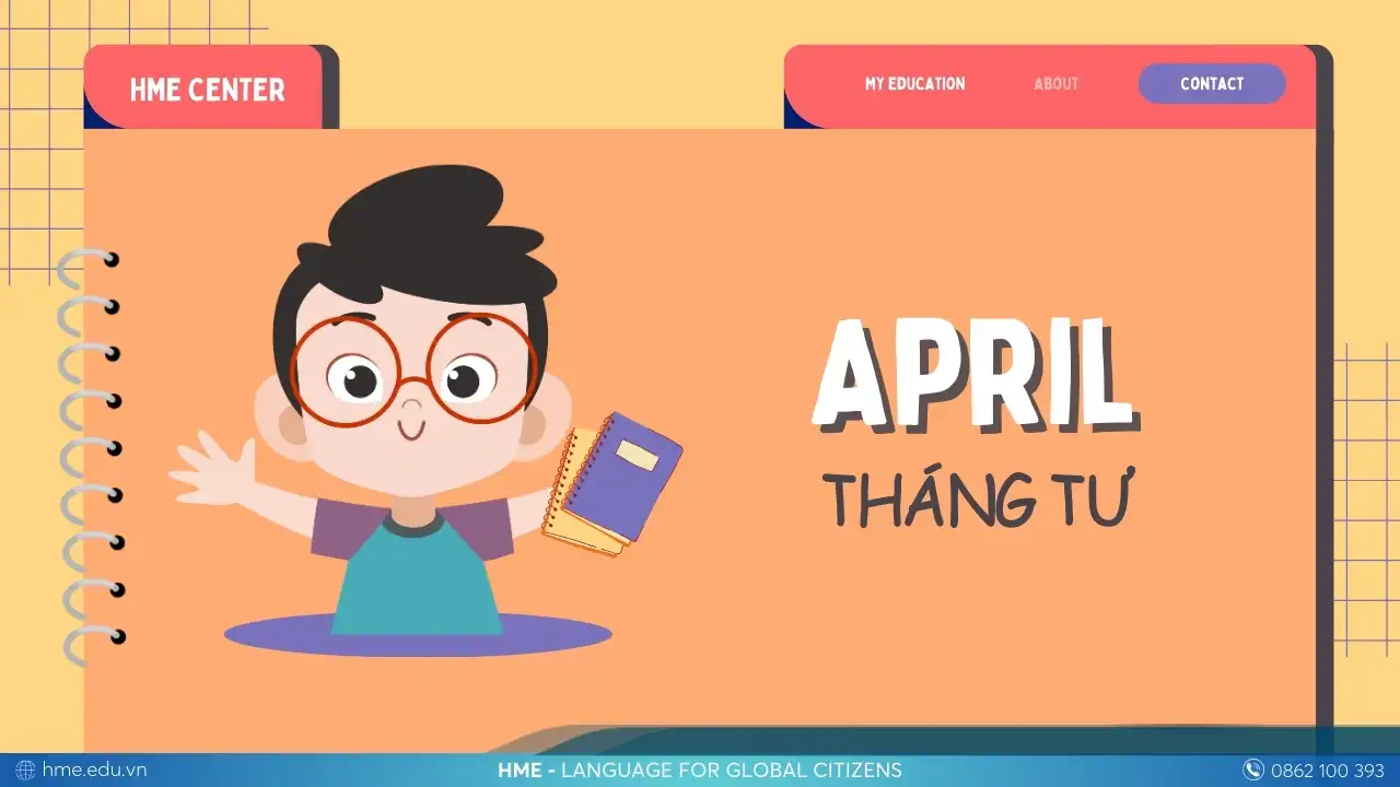 Tháng 4 trong tiếng Anh