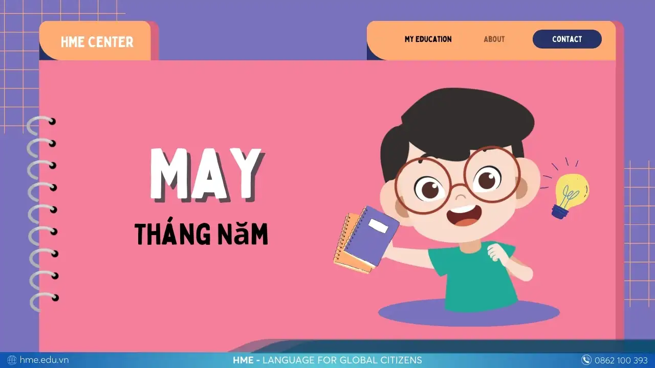 Tháng 5 trong tiếng Anh