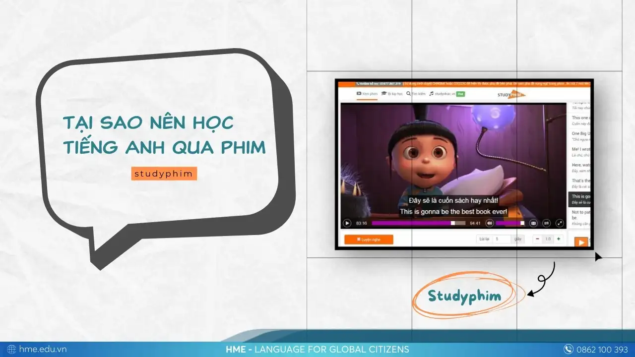 Tại sao nên học tiếng Anh qua phim