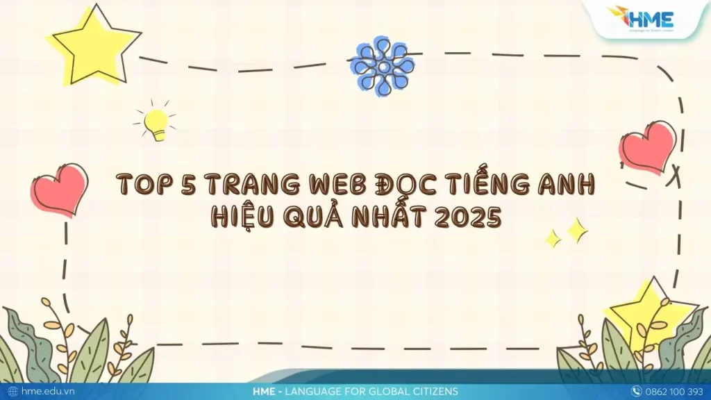 Top 5 trang web đọc tiếng Anh hiệu quả nhất 2025