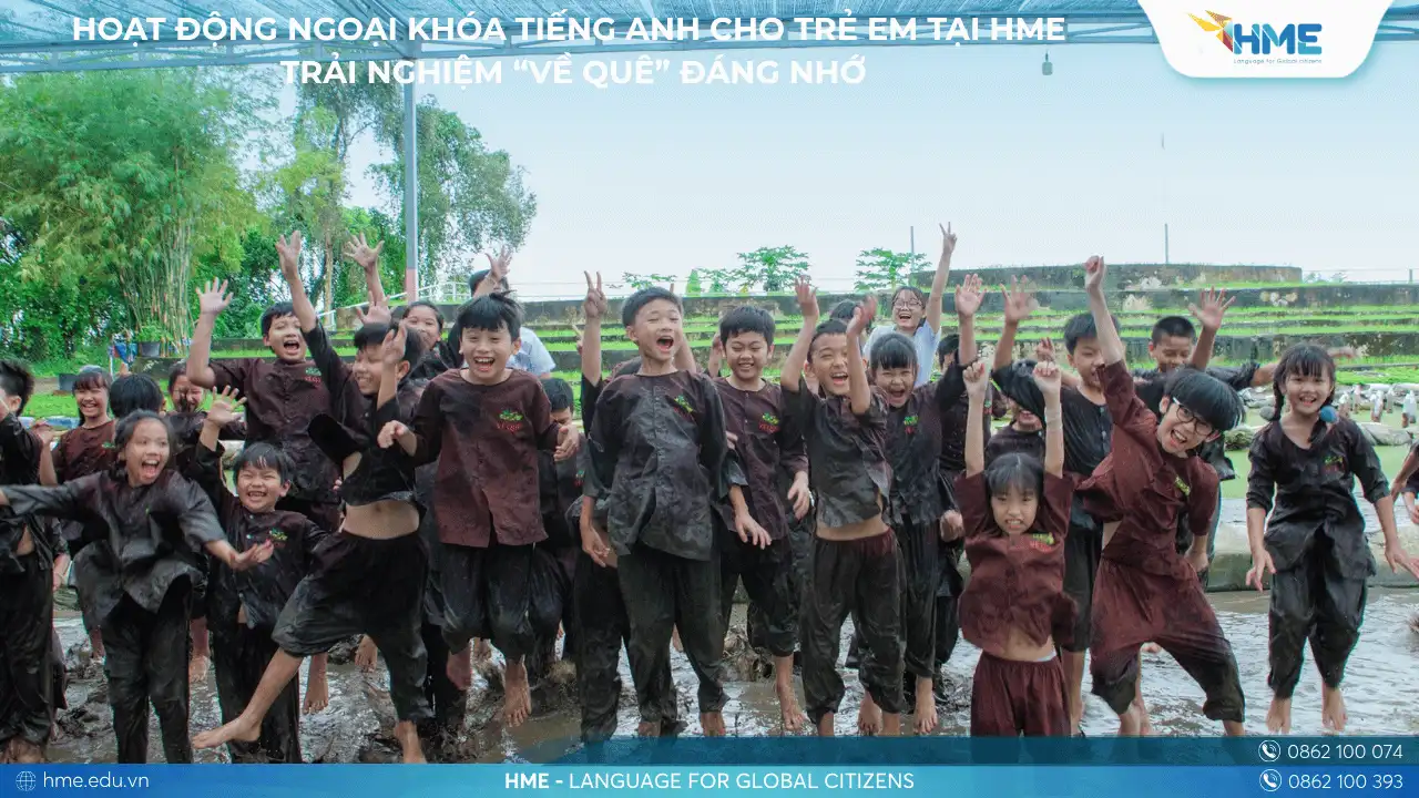 Hoạt động ngoại khóa tiếng Anh cho trẻ em tại HME – Trải nghiệm “Về Quê” đáng nhớ