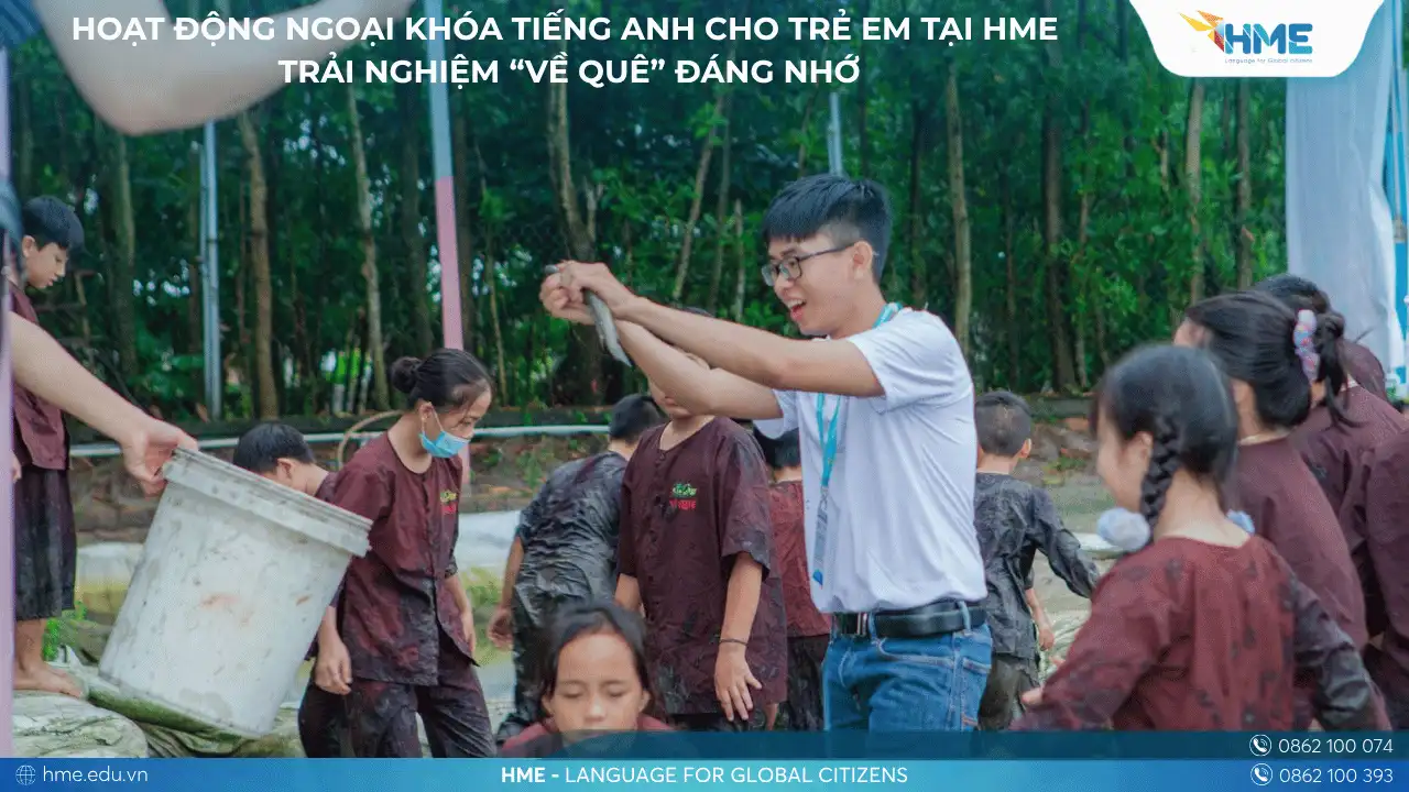 Hoạt động ngoại khóa tiếng Anh cho trẻ em tại HME – Trải nghiệm “Về Quê” đáng nhớ