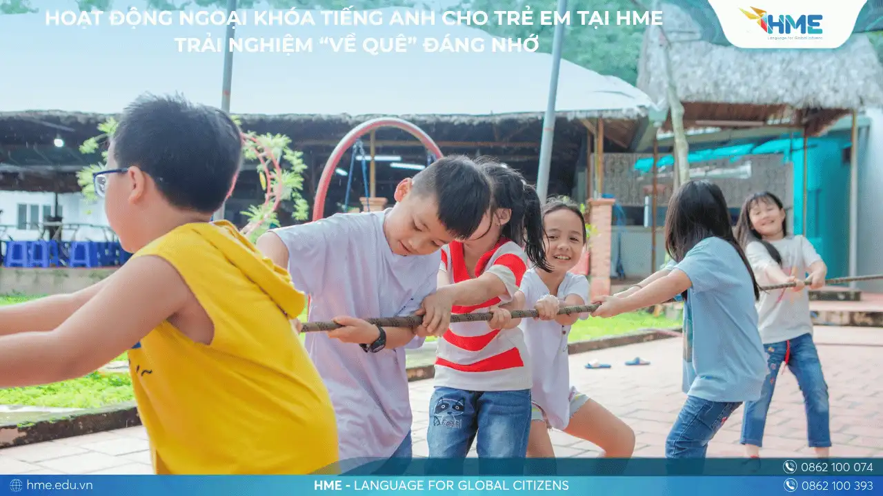 Hoạt động ngoại khóa tiếng Anh cho trẻ em tại HME – Trải nghiệm “Về Quê” đáng nhớ