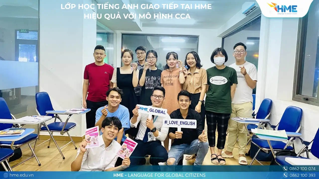 Lớp học tiếng Anh giao tiếp tại HME – Hiệu quả với mô hình CCA