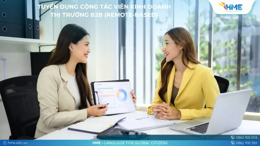 TUYỂN DỤNG CỘng Tác Viên Kinh Doanh Thị Trường B2b (Remote-Based)