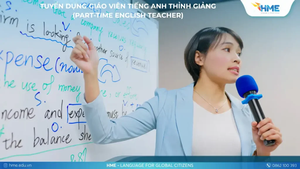 Tuyển Dụng Giáo Viên Tiếng Anh Thỉnh Giảng (Part-time English Teacher)