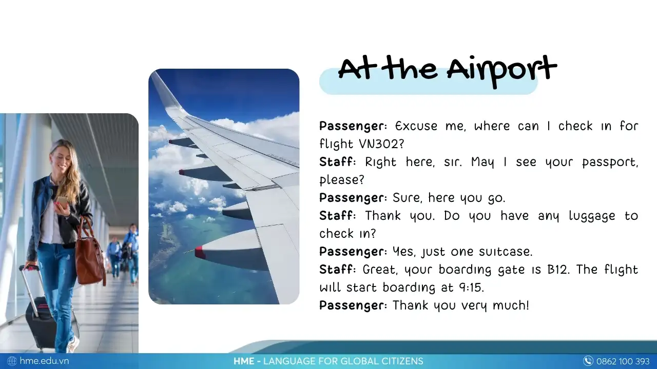 Giao tiếp tiếng Anh - At the Airport