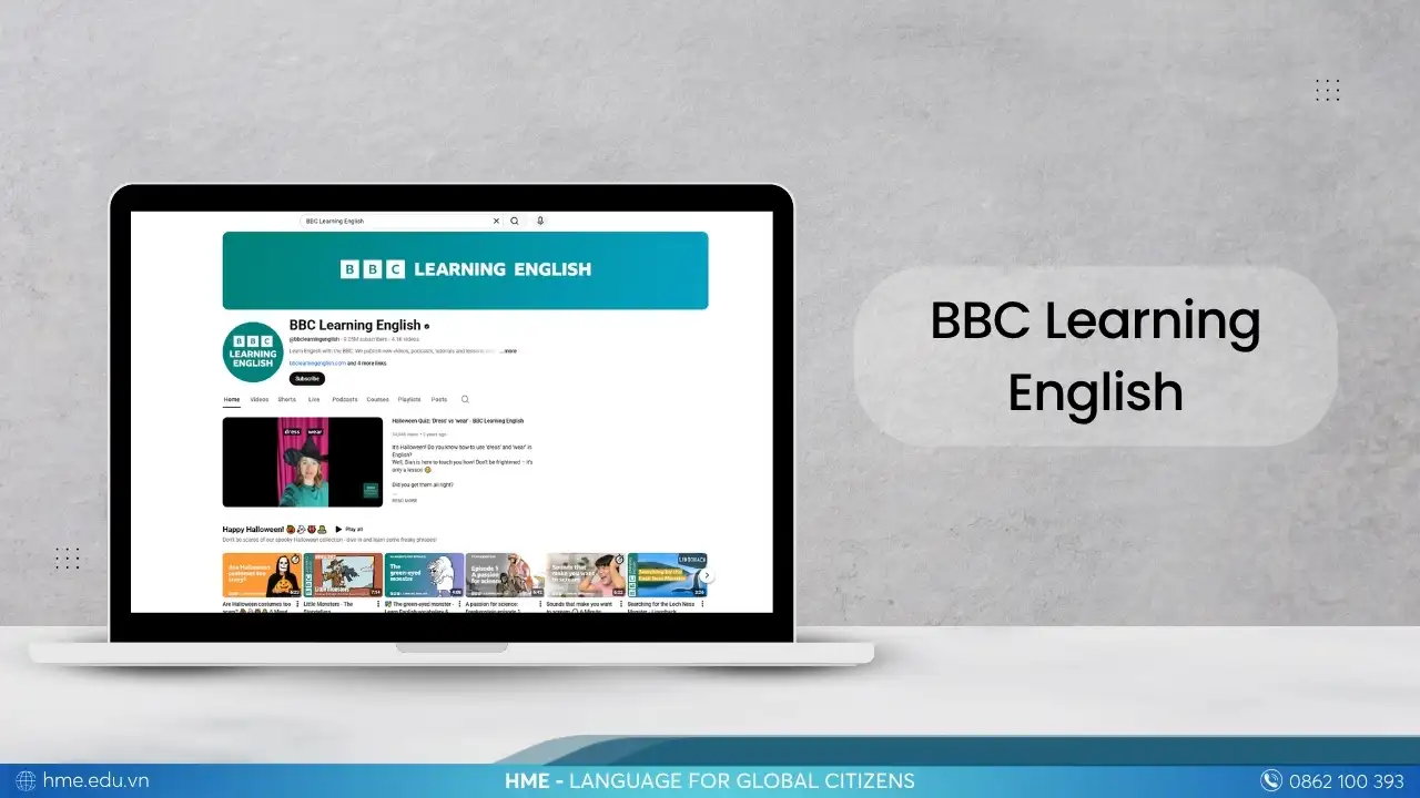 BBC Learning English -kênh YouTube video học tiếng Anh giao tiếp miễn phí