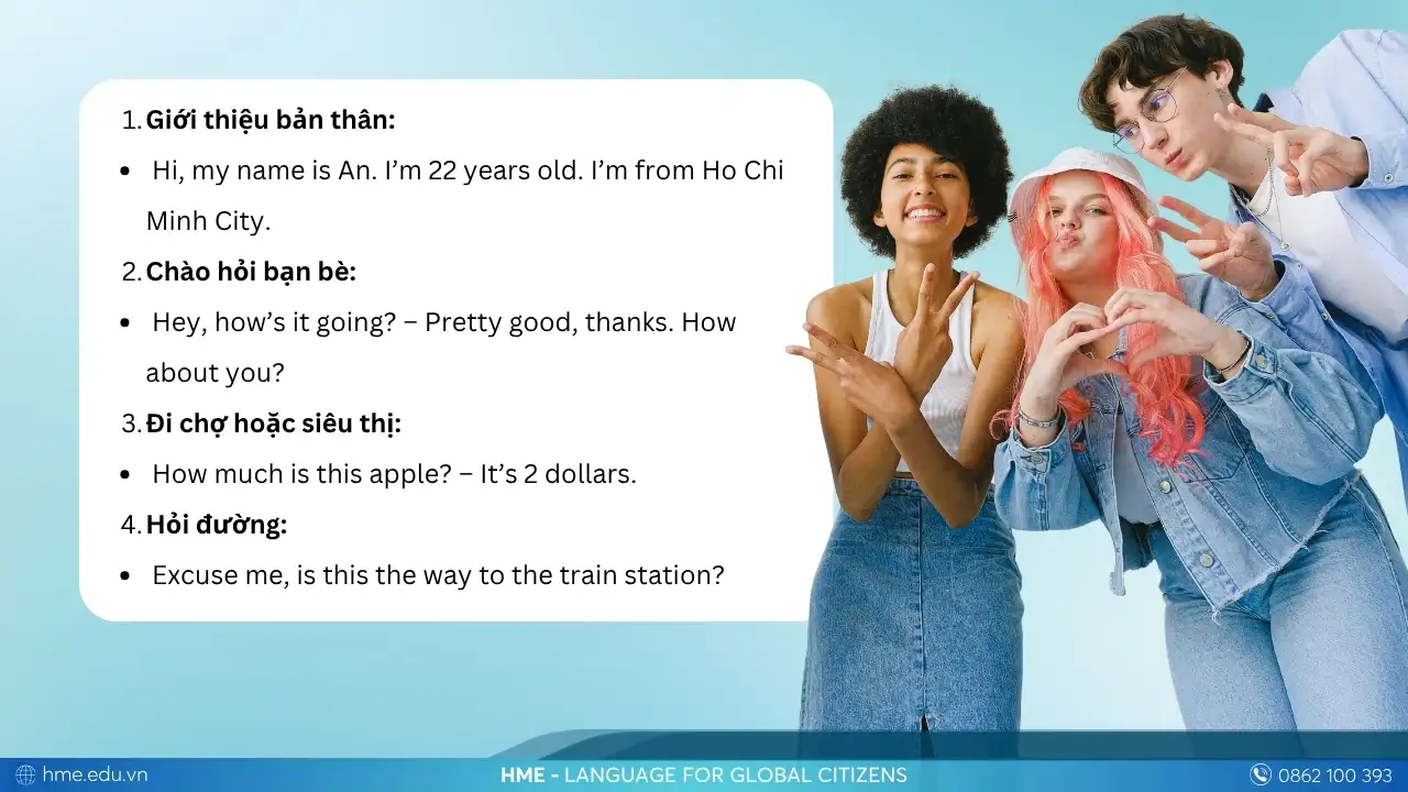 Các mẫu câu giao tiếp tiếng Anh cơ bản