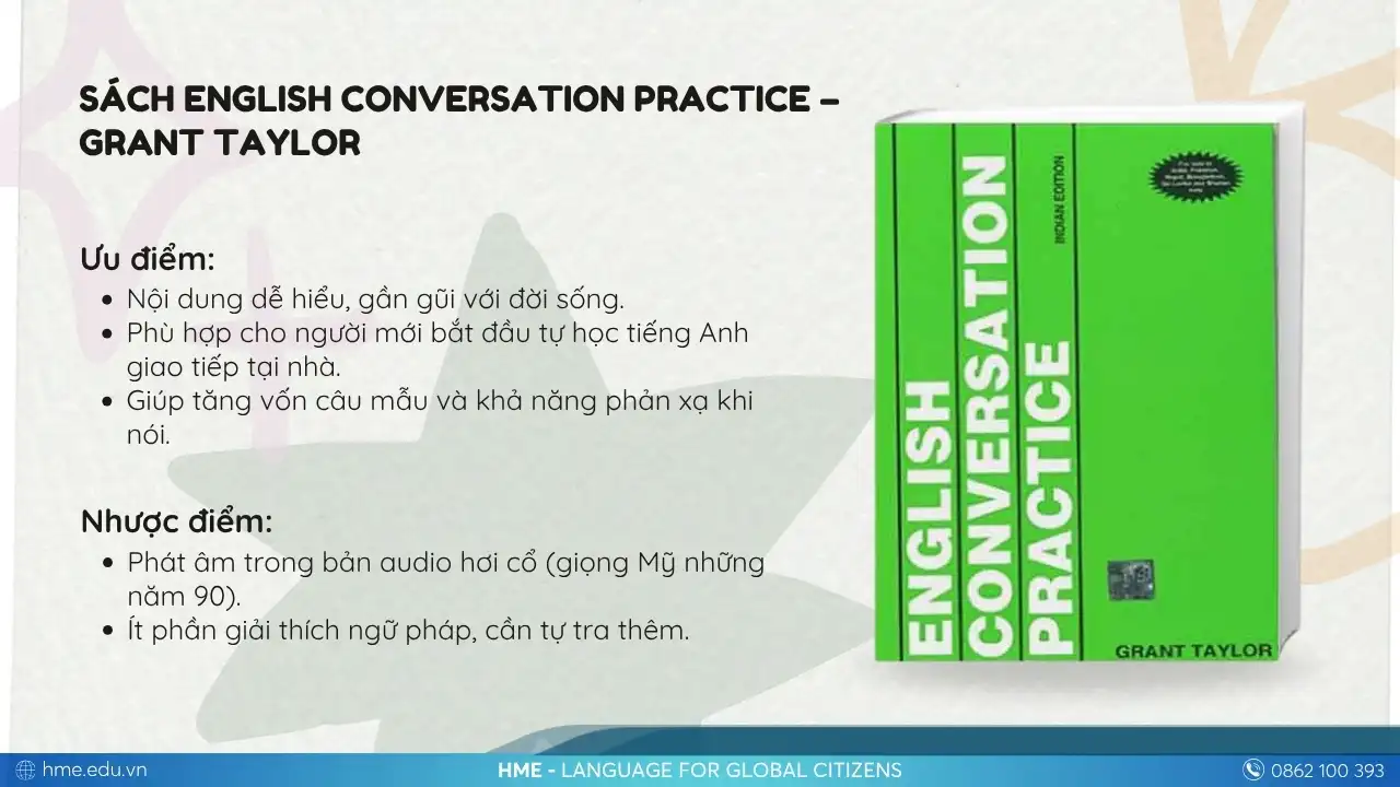 Tự học tiếng Anh giao tiếp hiệu quả cùng sách English Conversation Practice – Grant Taylor