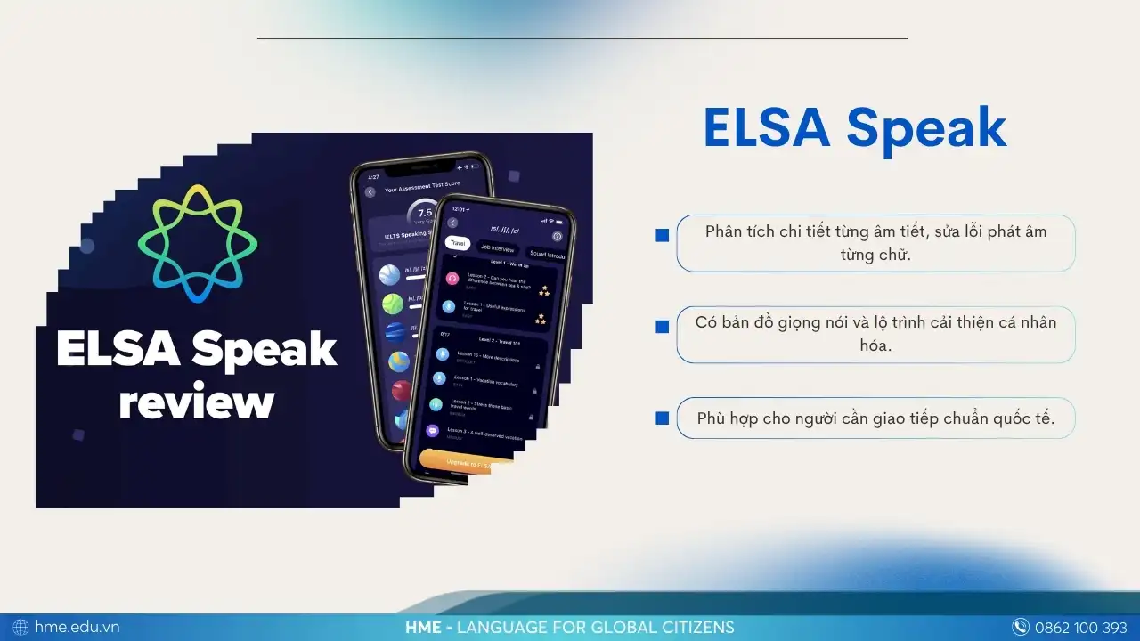 ELSA Speak – Luyện phát âm tiếng Anh chuẩn như bản xứ