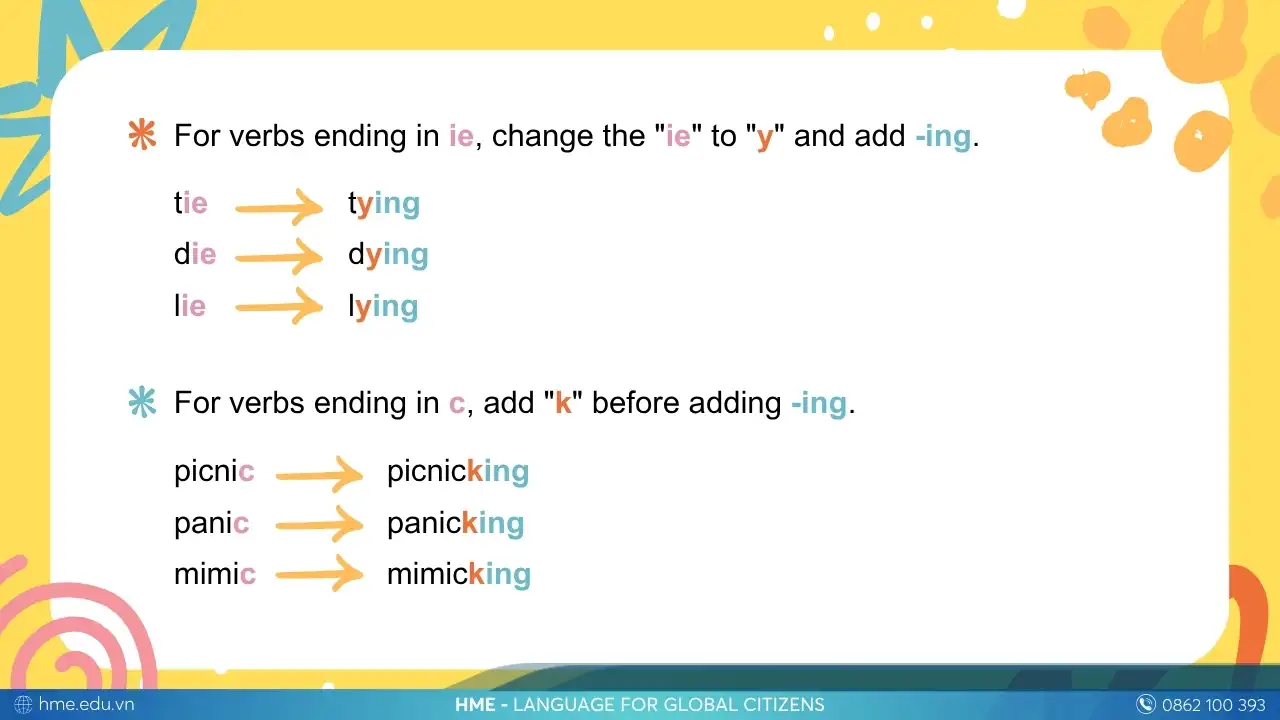 Lưu ý khi sử dụng thì hiện tại tiếp diễn